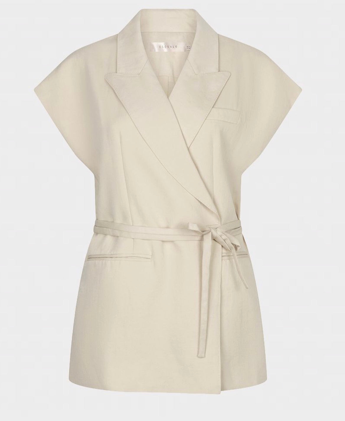 ESQUALO GILET CROSSED STRAP BLAZER