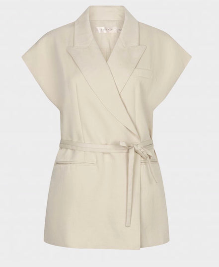 ESQUALO GILET CROSSED STRAP BLAZER