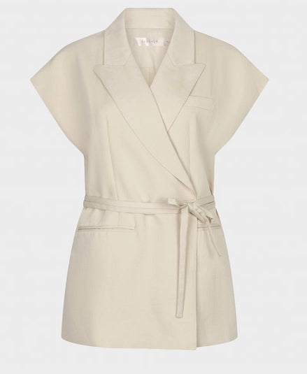 ESQUALO GILET CROSSED STRAP BLAZER