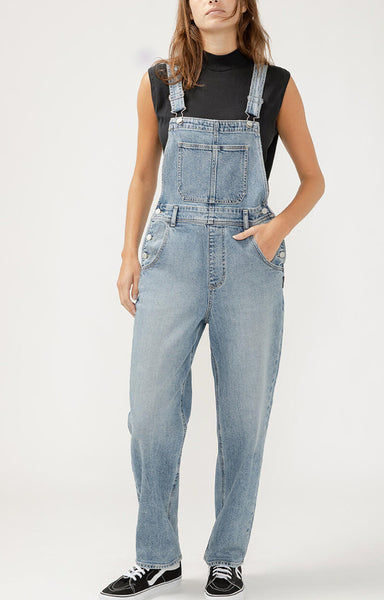 SILVER 90’S BAGGY OVERALL