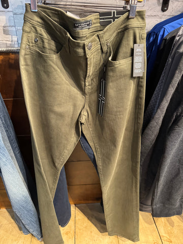 LIVERPOOL KINGSTON MODERN STRAIGHT-OLIVE NIGHT