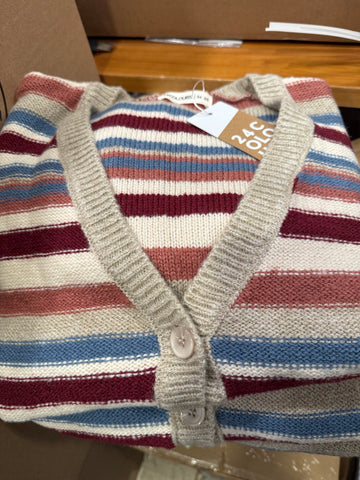 24 COLOURS STRIPED CARDI