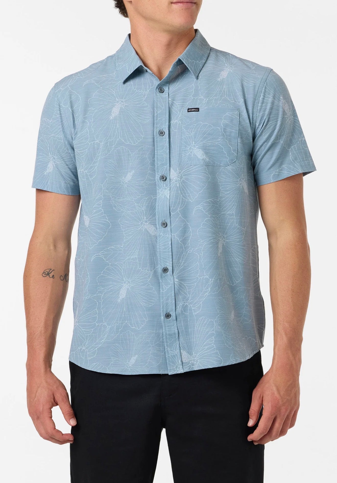 ONEILL UPF 50 SLUB STANDARD BUTTON UP SHIRT