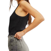FREE PEOPLE WAFFLE KNIT VEST TANK TOP