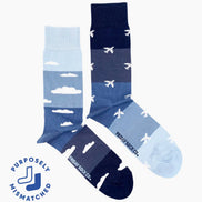 MEN’S FRIDAY TRAVEL ANIMALS, HOBBIES & MORE MISMATCHED SOCKS