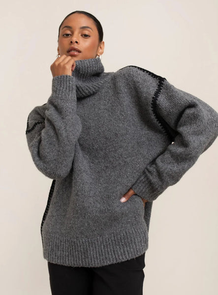 PAPER LABEL Ari Turtle Neck Sweater