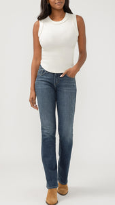 SILVER SUKI Mid Rise Slim Bootcut Luxe Stretch Jeans