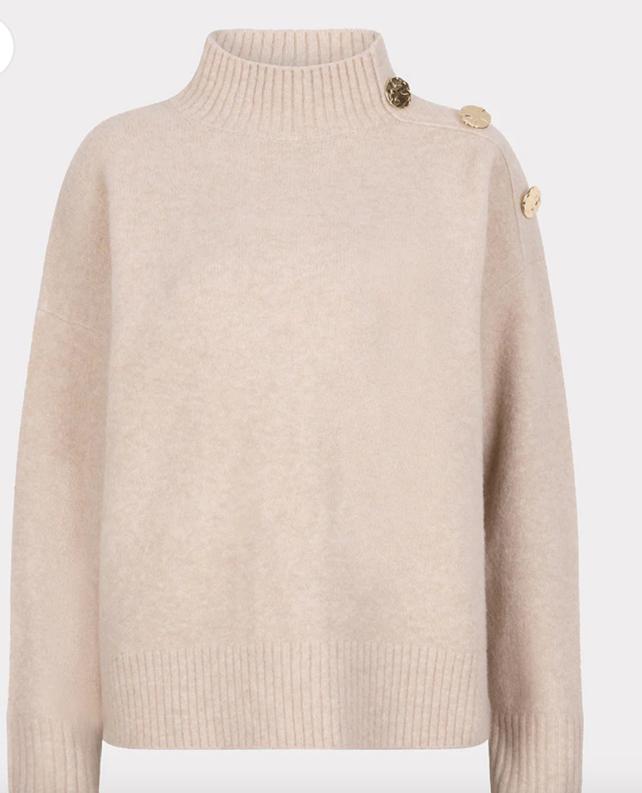 ESQUALO Sweater shoulder buttons