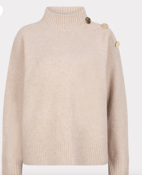 ESQUALO Sweater shoulder buttons