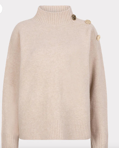 ESQUALO Sweater shoulder buttons