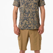 ONEILL TRAVELLER  PERFORATED PRINTED STANDARD SS WOVEN SHIRT