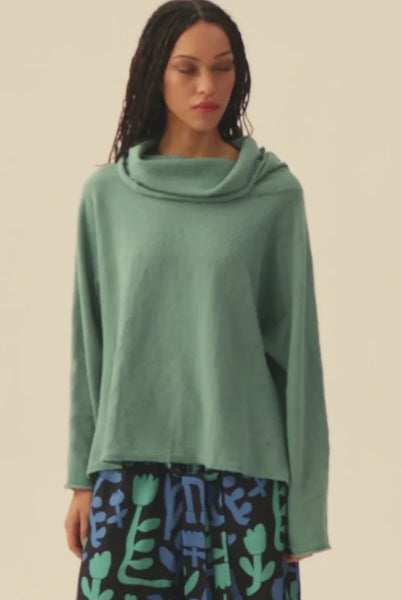 PEPALOVES COWL NECK SWEATER