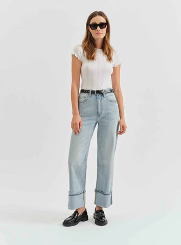 DAZE EASTSIDE HIGH RISE LOOSE W CUFF-CHERISH