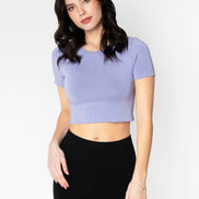 C'EST MOI BAMBOO SS CROP TOP