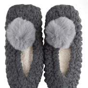 LEMON POPCORN POM POM BALLERINA SLIPPERS