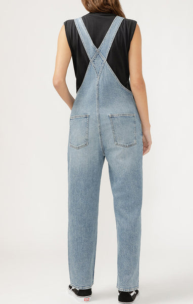 SILVER 90’S BAGGY OVERALL