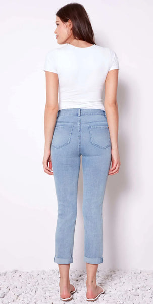 UP! Pants - Tummy Control Jean - Light Blue Denim