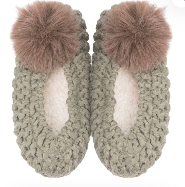 LEMON POPCORN POM POM BALLERINA SLIPPERS