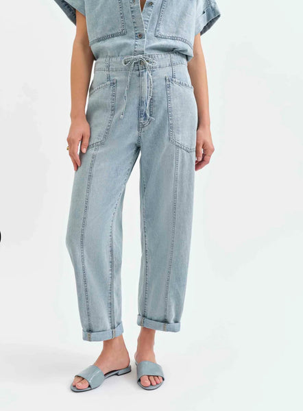 DAZE VILLA DRAWSTRING BARREL LEG-WILDCARD