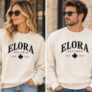 ELORA ARCHED LOGO CREWNECK