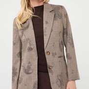 ESQUALO Blazer paisley check