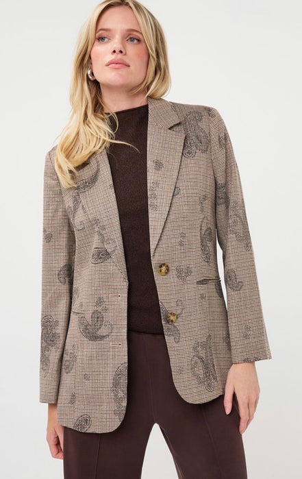 ESQUALO Blazer paisley check