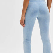 FREE PEOPLE GO TO SMOOTH FLARE / WASHED DENIM BLUE