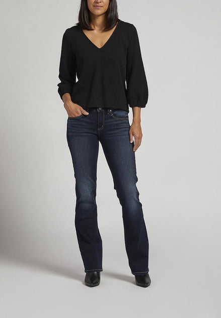 SILVER BRITT LOW RISE SLIM BOOT