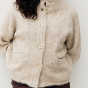 KUWALLA W Funnel Alpaca Cardigan