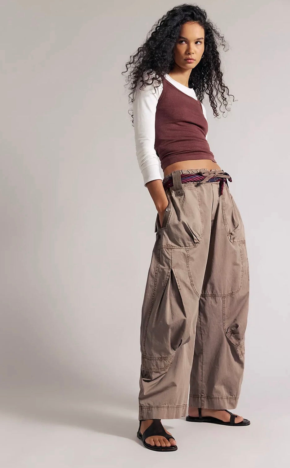 FREE PEOPLE We The Free Onset Pull-On Cargo ONSET PARACHUTE PANT
