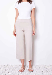 UP Linen wide leg gaucho Cropped Pant