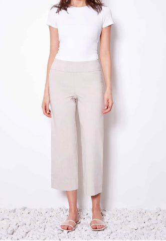 UP Linen wide leg gaucho Cropped Pant