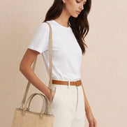 PRENELOVE Montrose Raffia Tote/Crossbody