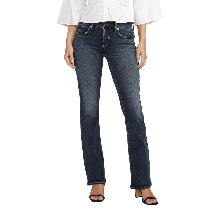 SILVER BRITT LOW RISE SLIM BOOT