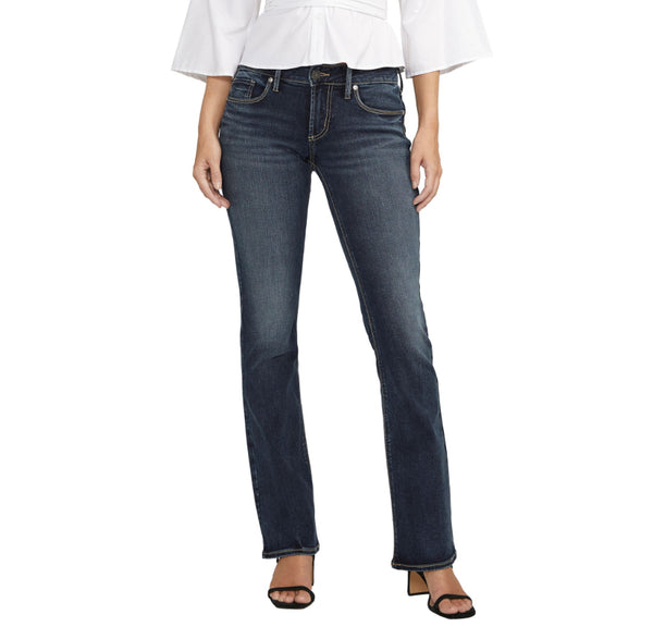 SILVER BRITT LOW RISE SLIM BOOT