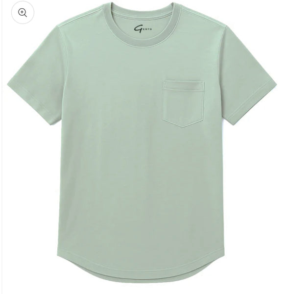 GENTS CREW BASIC POCKET TEE