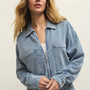 ZSUPPLY HERITAGE KNIT DENIM JACKET