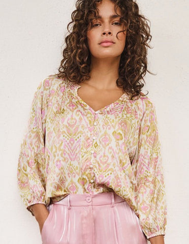 ESQUALO PRINTED BLOUSE