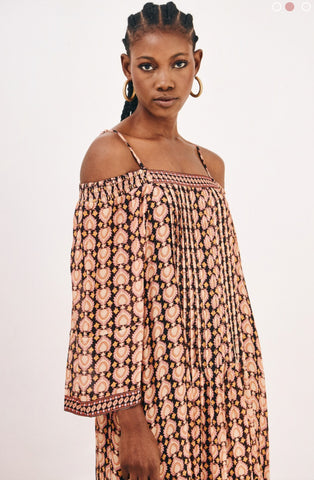 NKN LONG PRINTED DRESS OFF
SHOULDERS