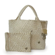 PRENELOVE LONDON LARGE WOVEN BAG W CROSSBODY BAG
