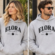 ELORA ARCHED LOGO HOODIE