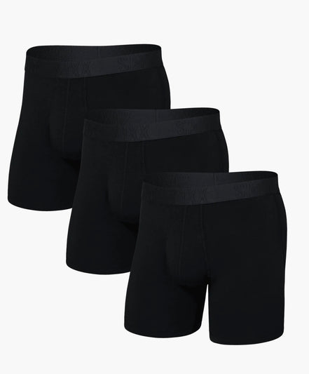 SAXX DROPTEMP COTTON BOXER BRIEF FLY-3PK