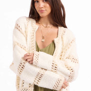 SAGE THE LABEL FLUFFY CLOUDS
ZIP SWEATER