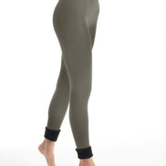 LEMON FAUX FUR LINED LEGGINGS