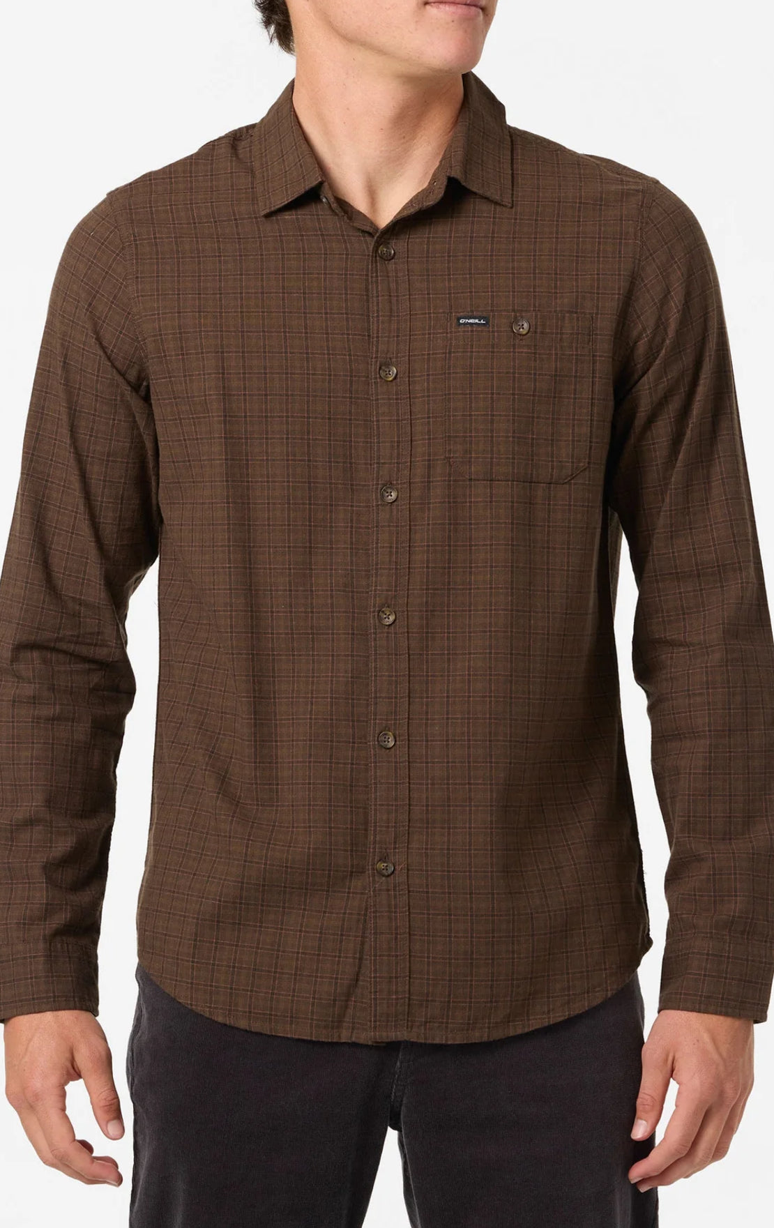 ONEILL DODGY LS SHIRT - TURKISH COFFEE