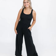 SMASH & TESS CAMILLE WIDE LEG ROMPER SHORT SLEEVE