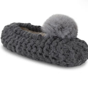 LEMON POPCORN POM POM BALLERINA SLIPPERS