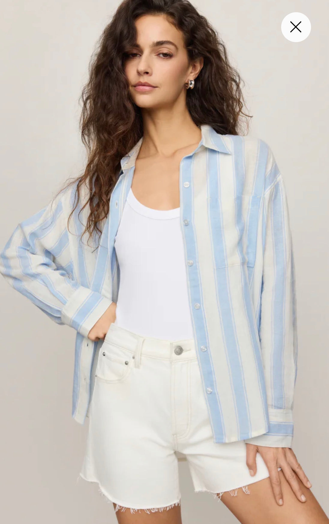 ZSUPPLY THE PERFECT STRIPED BUTTON BLOUSE