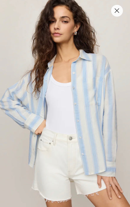 ZSUPPLY THE PERFECT STRIPED BUTTON BLOUSE