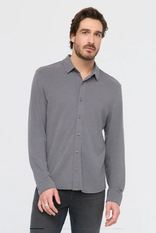 DUER Knit Button Down Air Flow Pique